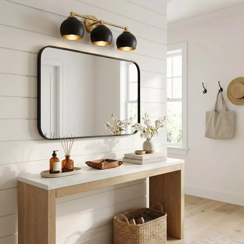 Conrad Vintage 3 Heads Bellflower Glass Wall Sconce