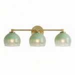 Conrad Vintage 3 Heads Bellflower Glass Wall Sconce