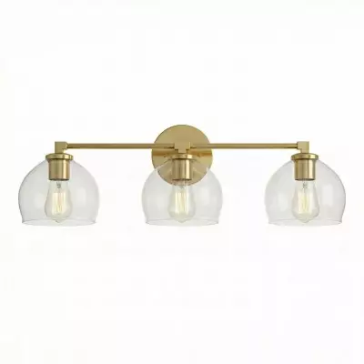 Conrad Vintage 3 Heads Bellflower Glass Wall Sconce