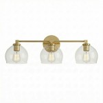 Conrad Vintage 3 Heads Bellflower Glass Wall Sconce