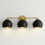 Conrad Vintage 3 Heads Bellflower Glass Wall Sconce