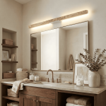 Jarvis Minimalist Travertine Linear LED Wall Lamp
