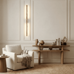 Jarvis Minimalist Travertine Linear LED Wall Lamp