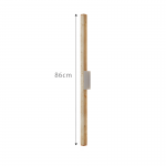 Jarvis Minimalist Travertine Linear LED Wall Lamp
