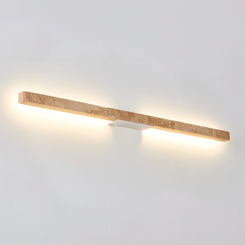 Jarvis Minimalist Travertine Linear LED Wall Lamp