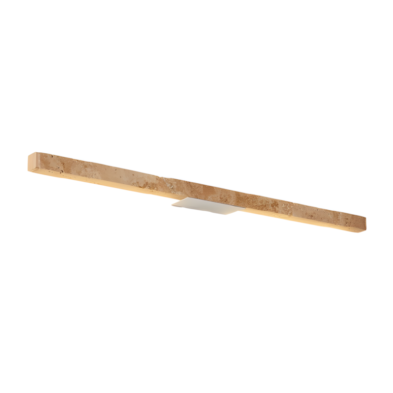 Jarvis Minimalist Travertine Linear LED Wall Lamp