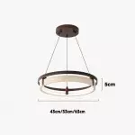 Hendricks Wabi-Sabi Travertine Circular LED Pendant Light