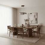 Hendricks Wabi-Sabi Travertine Circular LED Pendant Light