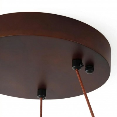 Hendricks Wabi-Sabi Travertine Circular LED Pendant Light