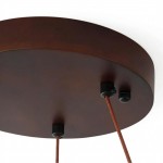 Hendricks Wabi-Sabi Travertine Circular LED Pendant Light