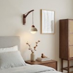 Josiah Modern Solid Wood Travertine Wall Lamp