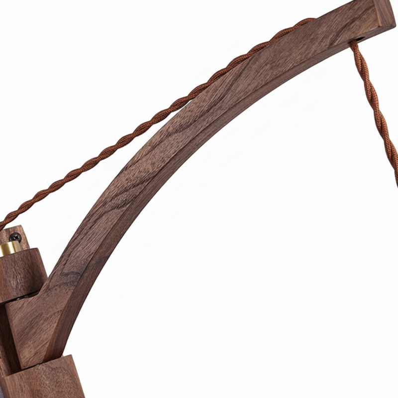 Josiah Modern Solid Wood Travertine Wall Lamp