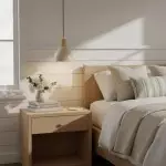 Kurtis Modern Travertine Wood Dome Pendant Light