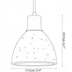 Kurtis Modern Travertine Wood Dome Pendant Light