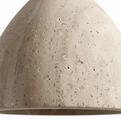 Kurtis Minimalist Travertine Dome Pendant Light