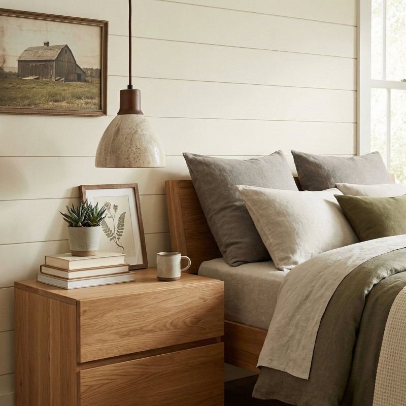 Kurtis Minimalist Travertine Dome Pendant Light