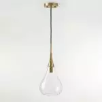 Clarke Minimalist Teardrop Glass Pendant Light