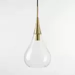 Clarke Minimalist Teardrop Glass Pendant Light