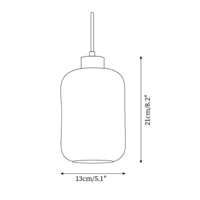 Kianu Wabi-Sabi Travertine Barrel Pendant Light