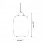 Kianu Wabi-Sabi Travertine Barrel Pendant Light