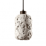 Kianu Wabi-Sabi Travertine Barrel Pendant Light