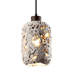 Kianu Wabi-Sabi Travertine Barrel Pendant Light