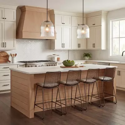 Alain Farmhouse Cooper Ribbed Glass Pendant Light