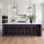 Alain Farmhouse Cooper Ribbed Glass Pendant Light