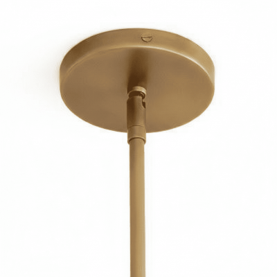 Alain Farmhouse Cooper Ribbed Glass Pendant Light