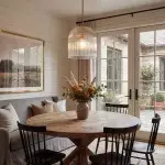 Alain Farmhouse Cooper Ribbed Glass Pendant Light For Dining Room & Kitchen