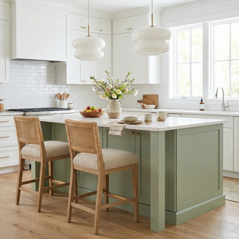 Josie Cream Bauhaus Opal Glass Pendant Light