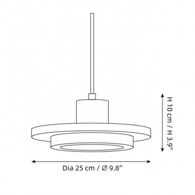 Kassia Wabi-Sabi Travertine Disc LED Pendant Light