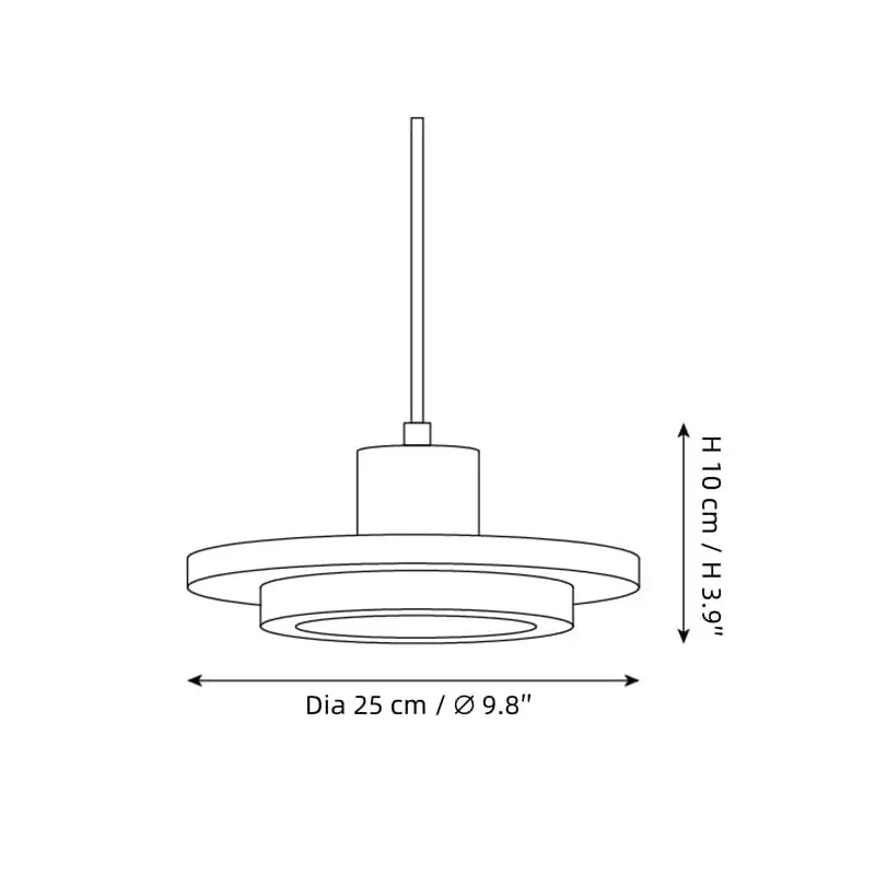 Kassia Wabi-Sabi Travertine Disc LED Pendant Light