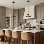 Kassia Wabi-Sabi Travertine Disc LED Pendant Light