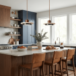 Kassia Wabi-Sabi Travertine Disc LED Pendant Light