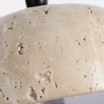 Analeigh Modern Travertine Dome Wall Sconce