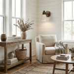 Jericho Wabi-Sabi Travertine Wood Tapered Wall Light