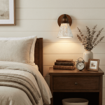 Jericho Minimalist Travertine Tapered Wall Light