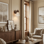 Jericho Wabi-Sabi Travertine Wood Tapered Wall Light