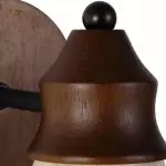 Jericho Wabi-Sabi Travertine Wood Tapered Wall Light