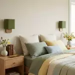 Ondine Modern Linen Fabric Shade Wall Sconce