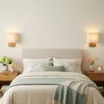 Ondine Modern Linen Fabric Shade Wall Sconce