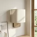 Ondine Modern Linen Fabric Shade Wall Sconce