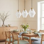 Kaelyn Bottle Shade Stained Striped Glass Pendant Light