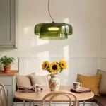 Zaire Bowl Shaped Layer Stained Glass Pendant Light