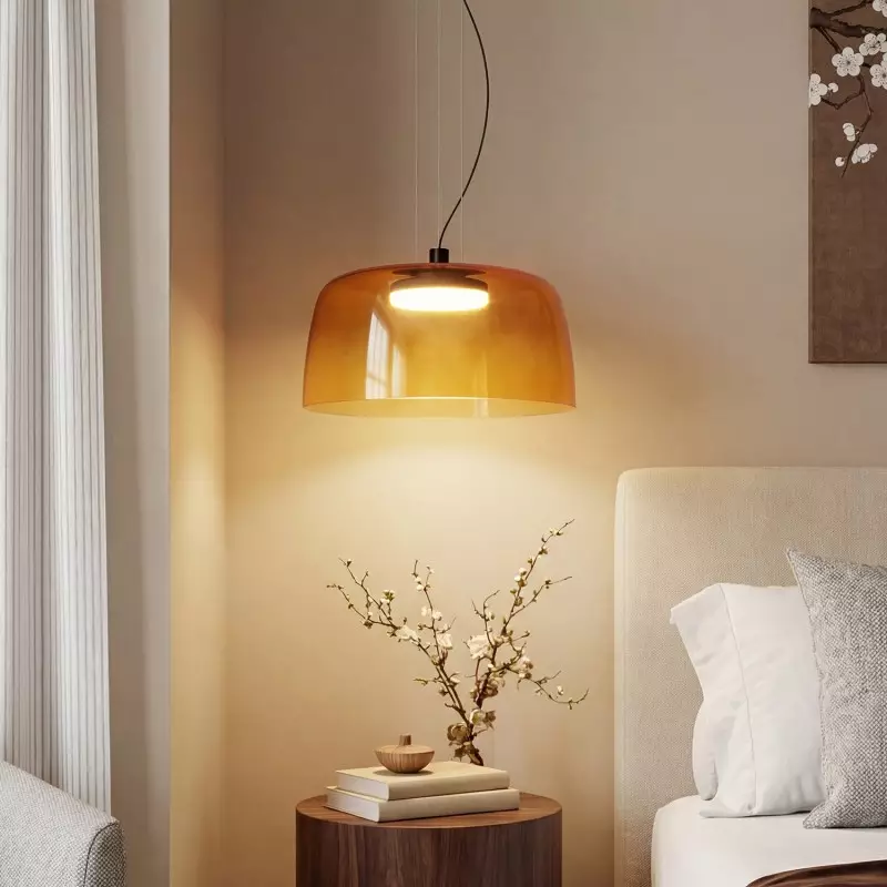 Zaire Bowl Shaped Layer Stained Glass Pendant Light