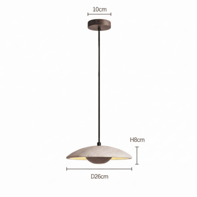 Kendra Cream Travertine UFO Pendant Lamp