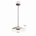 Kendra Cream Travertine UFO Pendant Lamp