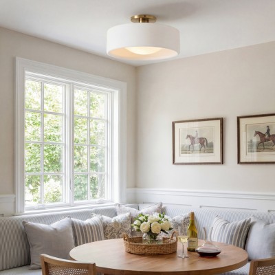 copy of Aura Modern Porcelain Flush Mount Ceiling Light