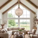 Dion Luxury French Antique Brass Crystal Globe Chandelier